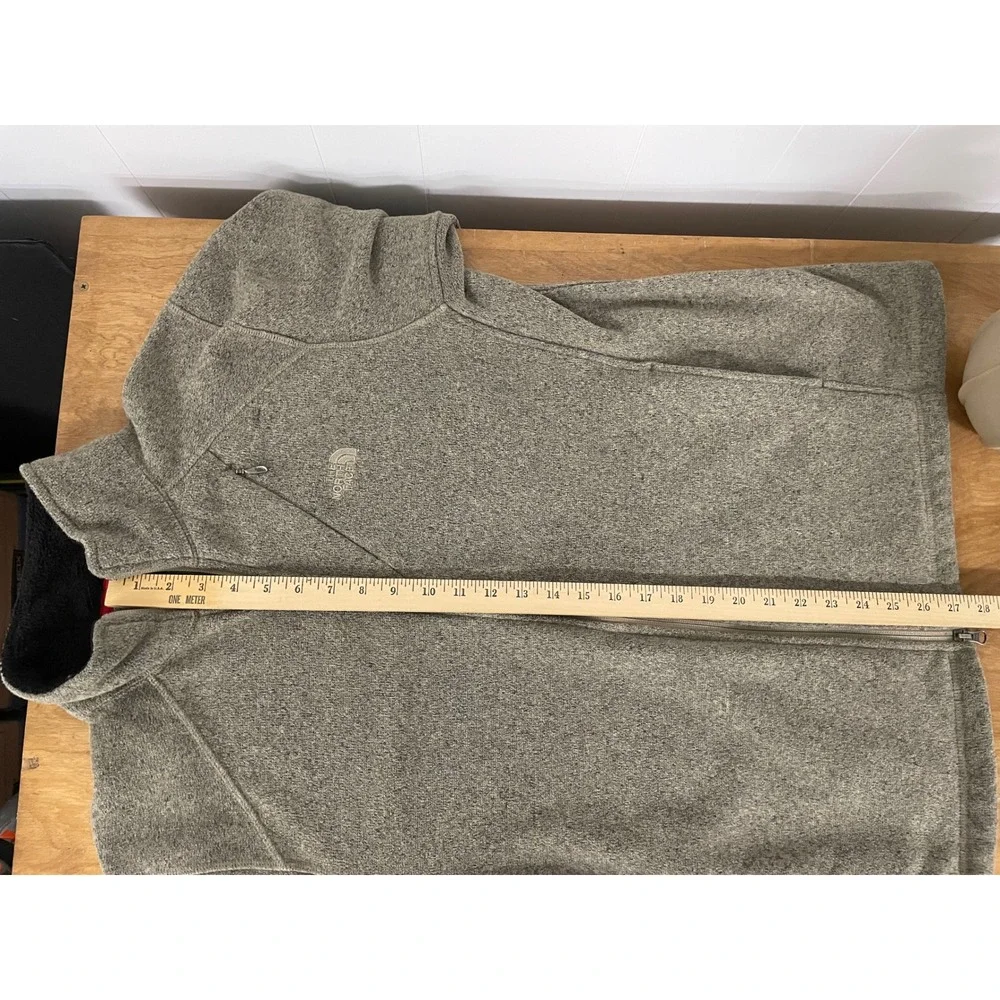 The North Face Gordon Lyons Full Zip Fleece Jacket Mens Large Olive Heather